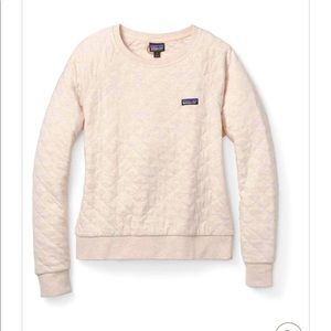 Patagonia Cotton Quilt Crew Top (S) in Dyno White